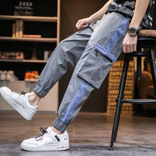 2020 Spring Hip Hop Joggers Men Black Harem Pants Multi-pocket Man Sweatpants Streetwear Casual Mens Pants M-4XL