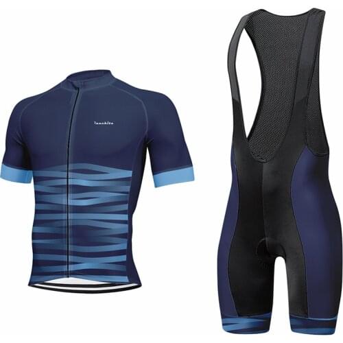 2021 Cycling Jersey Men Set Bib Shorts Set 2021 Summer Mountain Bike Bicycle Suit Anti-UV Bicycle Team Racing Uniform Clothes