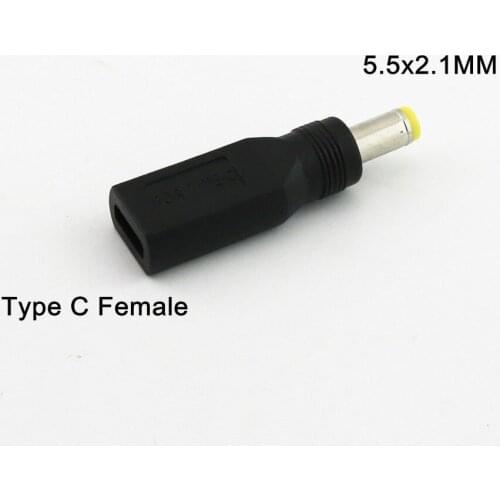 3pcs USB 3.1 Type C USB-C Female to 5.5mm x 2.1mm Male DC Power Charge Charging Adaptor Adapter Connector