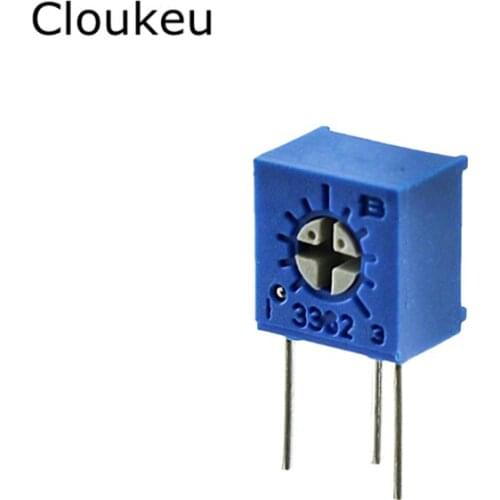 5Pcs 3362W Precision Adjustable potentiometer 3362 2K W202 10K W103