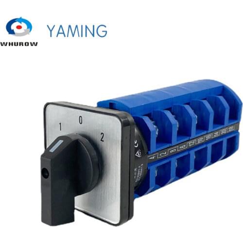 Electric motor reversing switch rotary selector switch Cam switch 63A 5 poles switch silver contact Manufacturer LW26-63/5