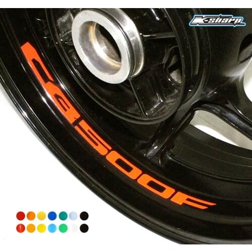 8 X custon inner rim decals wheel reflective sign Stickers stripes FIT HONDA CB500F