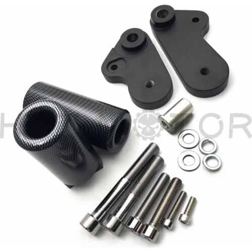 Aftermarket free shipping motorcycle parts No Cut Frame Slider Protector For Yamaha 2009-2012 YZF R1 YZFR1 YZF-R1 Carbon Fiber