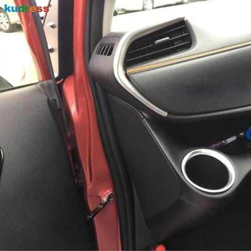 Car Interior Accessories For Toyota Sienta 2015 2016 2017 2nd Ge NHP170 Matte Front Water Cup Holder Frame Decoration Cover Trim