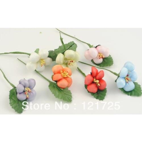 Free Shipping Flowers Mini artificial foam Flower Hand Made Small Wedding Bouquet Scrapbooking Decor