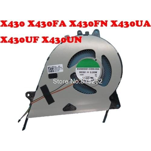 Laptop CPU Cooling Fan For ASUS X430 X430FA X430FN X430UA X430UF X430UN DC5V 2.25W