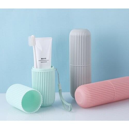 Outdoor Camp Travel Tooth Storage Box Portable Toothbrush Protection Cover Toothpaste Holder Case Practical Wash Cup