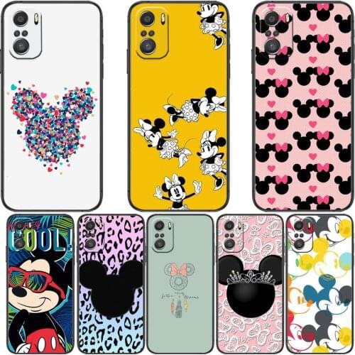Disney Mouse Minnie and Mickey Shape Spiderman Phone Case For xiaomi redmi 11 Lite pro Ulitra 10 9 8 MIX 4 FOLD 10t Black Cover