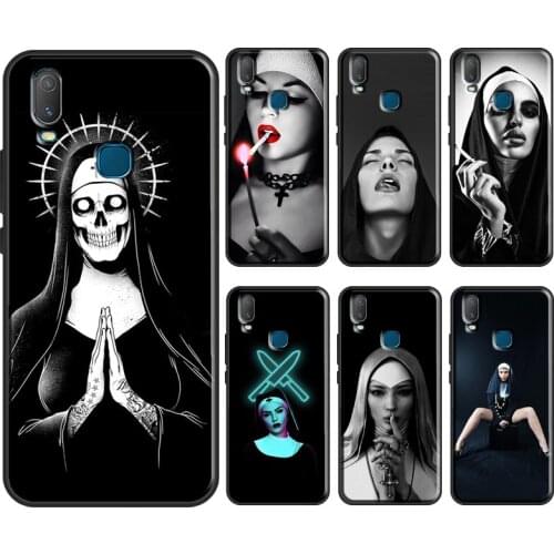 Sister Style Nun Sexy Girl Case For Vivo V17 Neo V20 SE Y1S Y12 Y17 Y30 Y50 Y70 S1 Y91C Y20 S Y11 2019 Back Cover