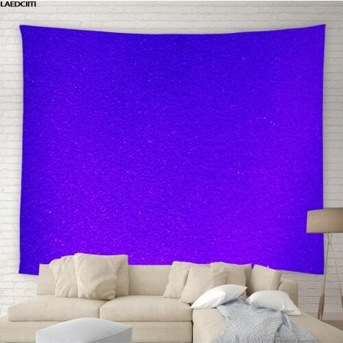 Colorful Tapestry Gradient Hippie Personality Simple Background Wall Hanging Cloth Purple Green Blue Red Dorm Bedroom Home Decor