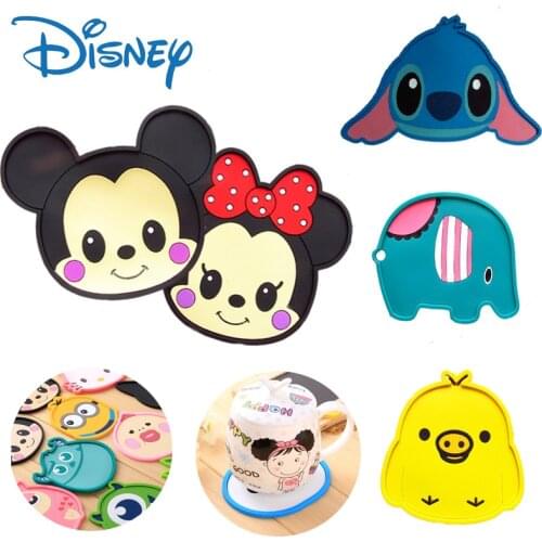Disney Mickey cartoon Placemat Food Grade Silicone Coasters Waterproof heat insulation household Kitchen gadget Easy Cleaning