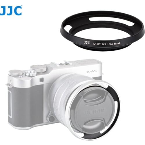 JJC Camera Screw Adapter Ring 52mm Metal Lens Hood For FUJINON XC15-45mm F3.5-5.6 OIS PZ Lens on Fujifilm X-T200 X-A7 X-T4 XT100