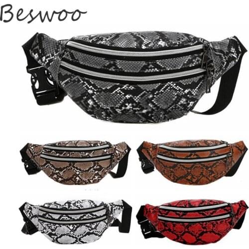 Classic Serpentine Womens Bag Euramerican Style Street Personality All-matching Crossbody Bag Fashion Chest Bag Shoulder Bag