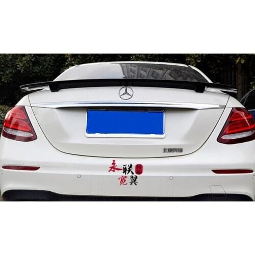 ForFor Mercedes W205 Spoiler 4-Door Sedan C63 C180 C200 C250 C260 ABS Plastic Tail Wing Unpainted Primer Color for benz w205