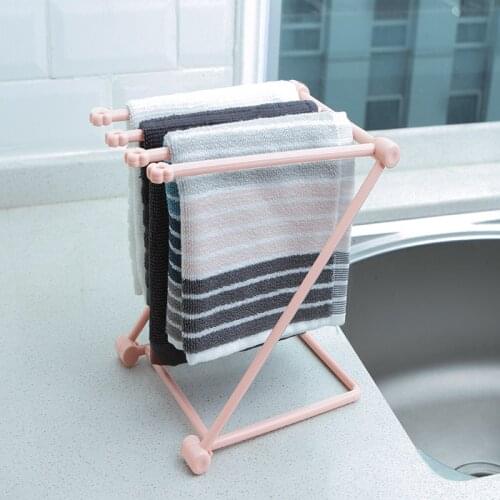 Kitchen Multi Kitchen household racks rack towel rack collapsible vertical provincial space desktop storage rack