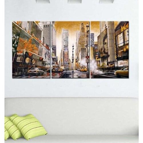 Manhattan New York diy Mosaic Diamond embroidery,3pcs,5d diamond painting full square,Cross Stitch christmas home decor Z1098