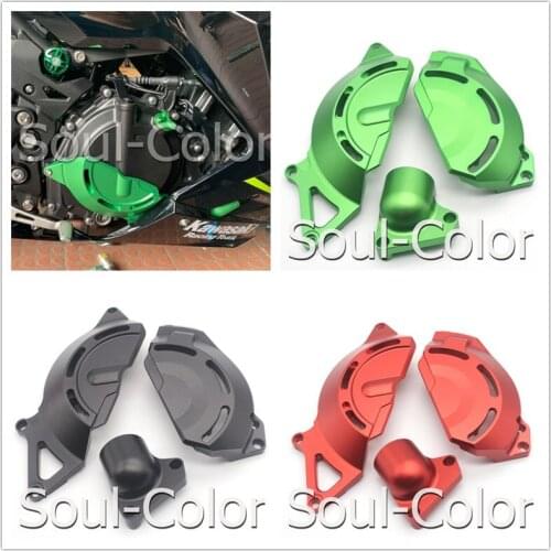 Motorcycle CNC Engine Guard Set Protective Side Cover Crash Slider Falling Protection Crash Pad For KAWASAKI NINJA 400 2018 2019
