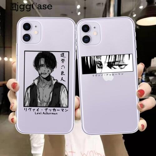 Soft Clear Phone Case For iphone 12 11 pro XS MAX 8 7 6 6S Plus X SE 2020 XR Anime Japanese attack on Titan Coque For iPhone 12