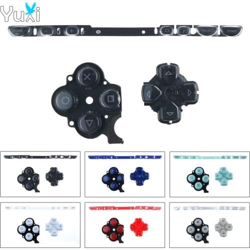 YuXi Left Right Buttons Set D-pad Direction Key Home Select Start Button Replacement For PSP 2000 For PSP2000 Game Console