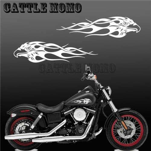 Motorcycle decals Flame Eagle Fuel Tank Decal Fairing Sticker For Sporter Dyna Touring Softiail 13" Motorcycle Stickers