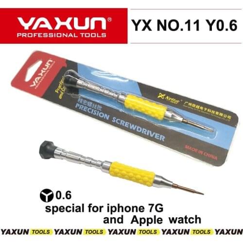 2017 new YAXUN NO.11 Y0.6 Tri wing Screwdriver Special for iPhone 7G 7 Plus Apple Watch Repair, High Quality Hand Tool