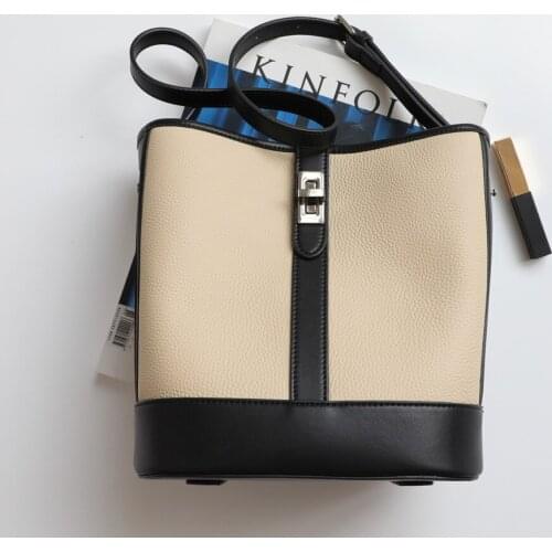 2021 New Trendy Hammock Bag One Shoulder Cross Carrying Cow Leather Pillow Bag Puzzle Geometry Bag