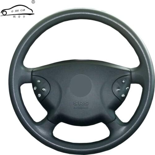 Steering wheel braid for Mercedes Benz W210 E240 E63 E320 E280 2002-2005/Car steering wheel covers Protect car interior