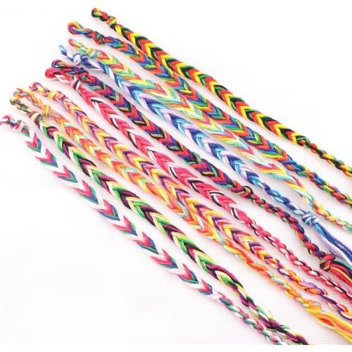 Wholesale 30pcs/lot Cotton Rope Handmade Braide Ethnic Bohemia Cuff Bracelets For Man Women