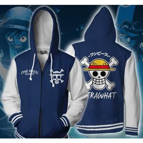 Monkey D Luffy cosplay 3D hoodies sweatshirt ONE PIECE Anime cosplay jacket coat Unisex plus