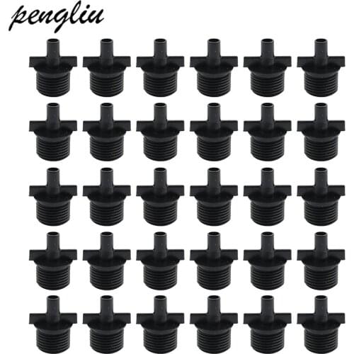 30 Pcs Garden Water Connector 1/2 inch Change 4/7 mm Hose Male Connector Garden Micro Irrigation System IT154