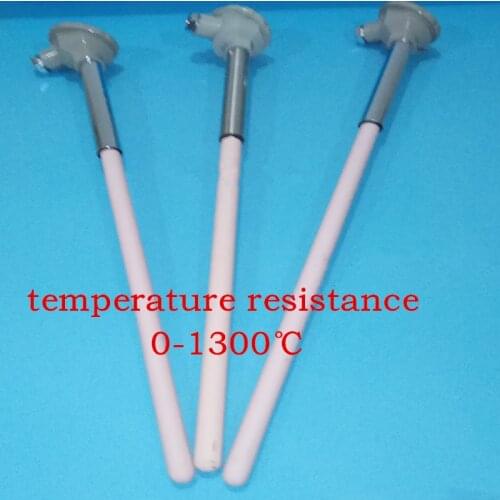 High temperature ceramic thermocouple/corundum tube thermocouple K type high temperature probe 1300℃ WRN-122WRN-132 alundum tube