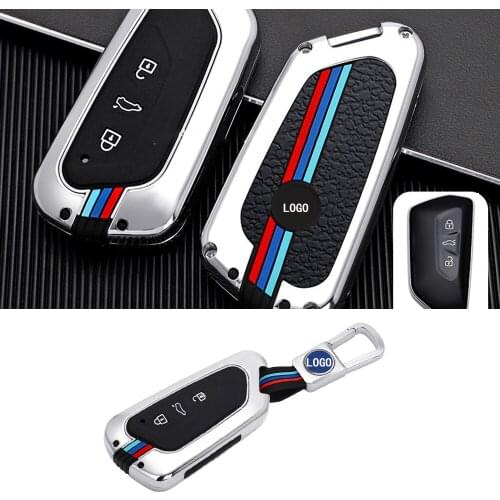 Car Replacement Remote Key Shell Modified Metal Key Case for VW Golf MK8 ID3 ID4 Polo Tuguan Skoda Superb Octavia SEAT