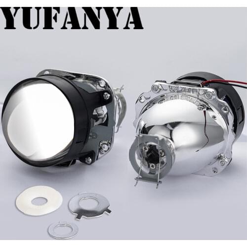 2.5 Inch Mini Bi Xenon Projector Lens RHD LHD Fit H1 H4 H7 Car Motorcycle Headlight Headlamp Car Assembly Kit Retrofit Replace