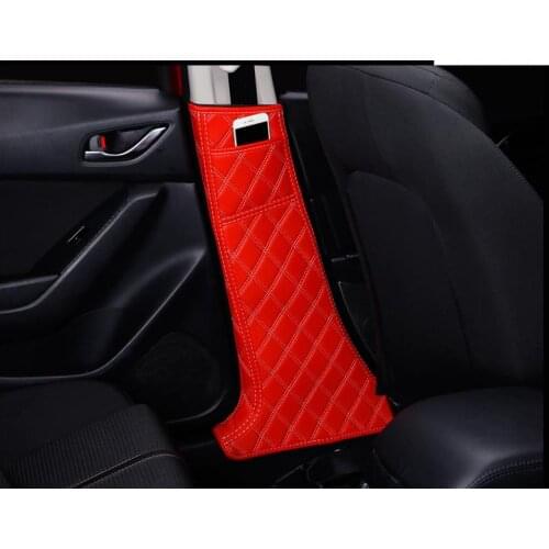 2pcs for Mazda cx-5 2017 2018 2019 2020 Safety belt buckle Protective pad B column protection pad