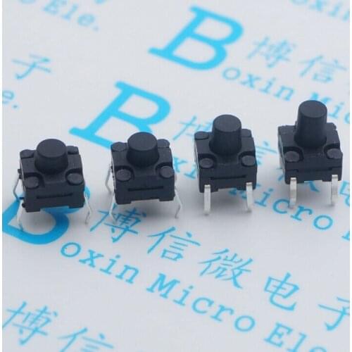 20Pcs/Lot 6*6*10Mm Waterproof Switch Dustproof Dip Four Foot Touch Switch