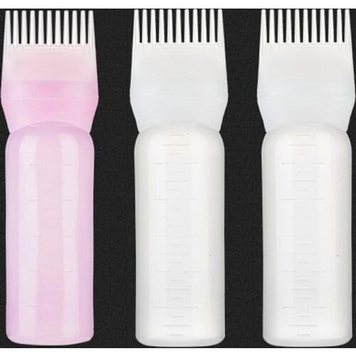 60ML Empty Hair Dye Bottle with Applicator Brush Dispensing Salon Hair Coloring Dyeing Bottles Hairdressing Styling Tool