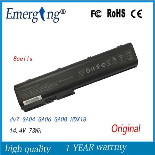 8Cells New Original Laptop Battery for HP Pavilion DV7 DV8 DV7Z DV7T HDX18 dv8t-1000 HSTNN-IB74 HSTNN-IB75 HSTNN-XB75