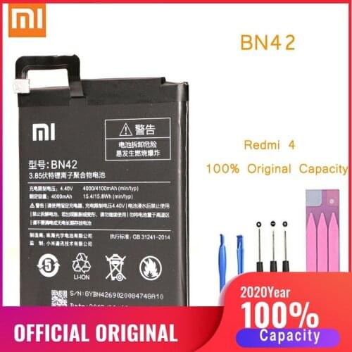 Original Phone Battery for Redmi 4 Battery Xiaomi hongmi 4 BN42 Replacement Batteries Xiomi hongmi Redmi4 bateria