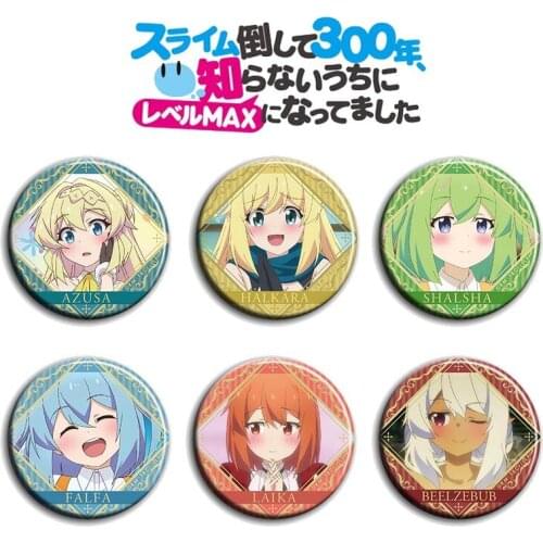 Anime I've Been Killing Slimes for 300 Years and Maxed Out My Level Aizawa Azusa Raika Cosplay Badges Garniture DADGE Brooch Pin