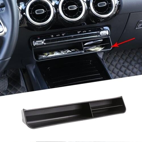 ABS Black Central Control Storage Box Trim For Mercedes Benz B GLB GLE GLS Class W247 X247 W167 X167 2020 Car Accessories