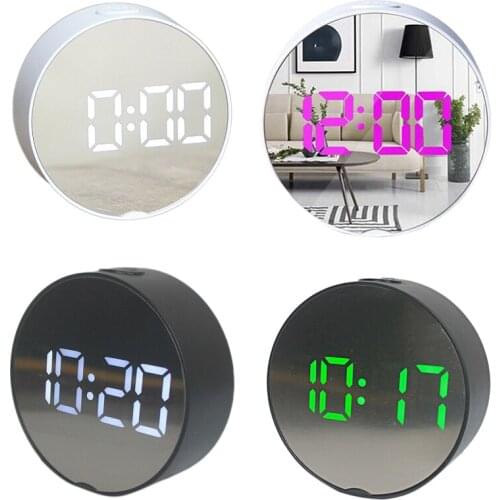 LED Digital Alarm Clock USB Electric Desk Bedside Clocks with Snooze Date Temperature 12/24Hour for Bedroom Office