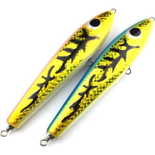 NooNRoo 150g Wooden Bait Popper Wood Fishing Lure Saltwater lure 150g Wooden lure