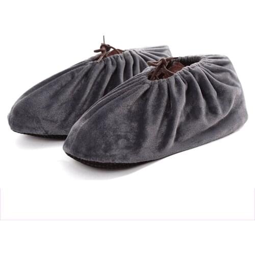 Flannel Shoes Covers Boot Slip-on Washable Shoe Covers Elasticity Reusable Dust-proof Portable Overshoes Shoes Accessories