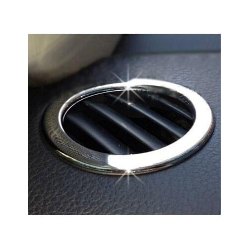 Chrome trim air conditioning outlet decoration 2pcs/lot for 2012 2013 2014 Volkswagen vw Jetta MK6