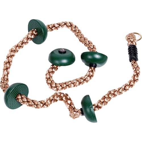 Funny kids climbing rope Swing Disc Climbing Rope Children Kids Garden Playground Backyard Outdoor Swing Games Equipment Toys