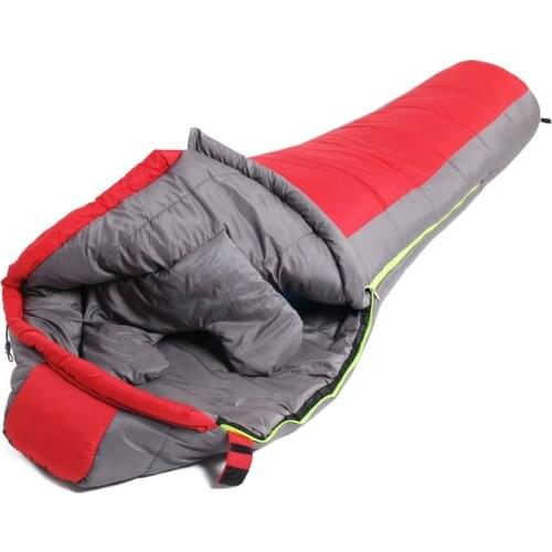 Spliced Mommy Mummy Thick Winter Warm Cotton Sleeping Bag Nature Hike Ultralight Camping Accessories Portable Sleeping Bag