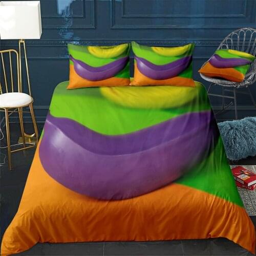 Banana art Quilt Cover Pillowcase 3Piece Comforter Bedding Set With Pillow Case Single Double Duvet Cover Home Decora