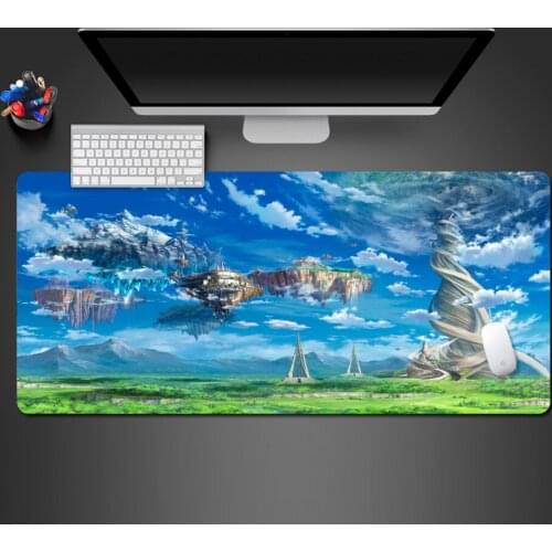 Island Of Sky Mouse Pad Gamer Comfortable Higt Quality Gaming Mousepad Fashion Computer Keyboard Desk Mat Large Play Mats