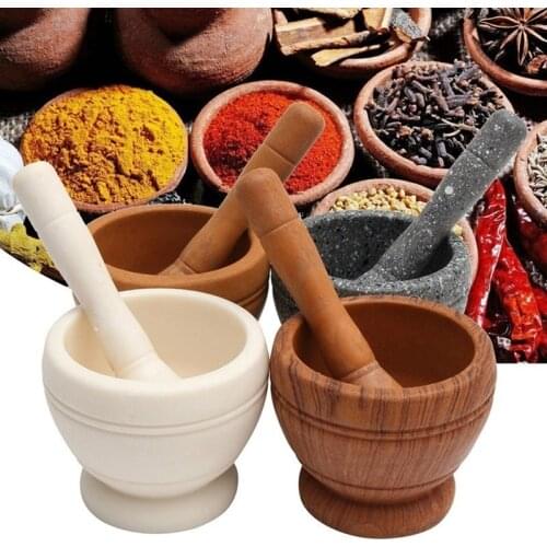 Marbl Mortar and Pestle Set Grinder Bowl For Guacamole Herbs Spice Kitchen Tool