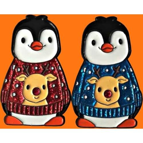 Cute Animal Christmas Gift Enamel Pins Metal Cartoon Brooch Backpack Hat Collar Lapel Badges Men Women Fashion Jewelry Gifts